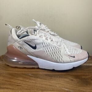 Nike Air Max 270 Light Soft Pink Womens Pink Size 10 Running Shoes AH6789-604